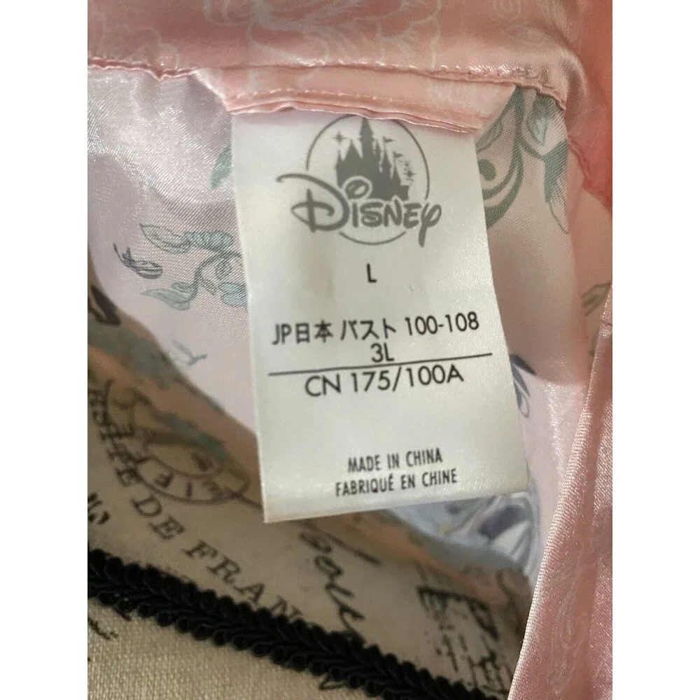 Disney Robe Pink Satin Princess‎ Aurora Sleeping Beauty Womens LARGE Sleepwear - Picture 8 of 8